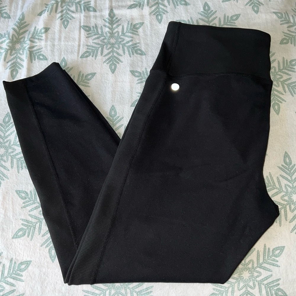 Women’s Zella Cut Out Ribbed Black Leggings